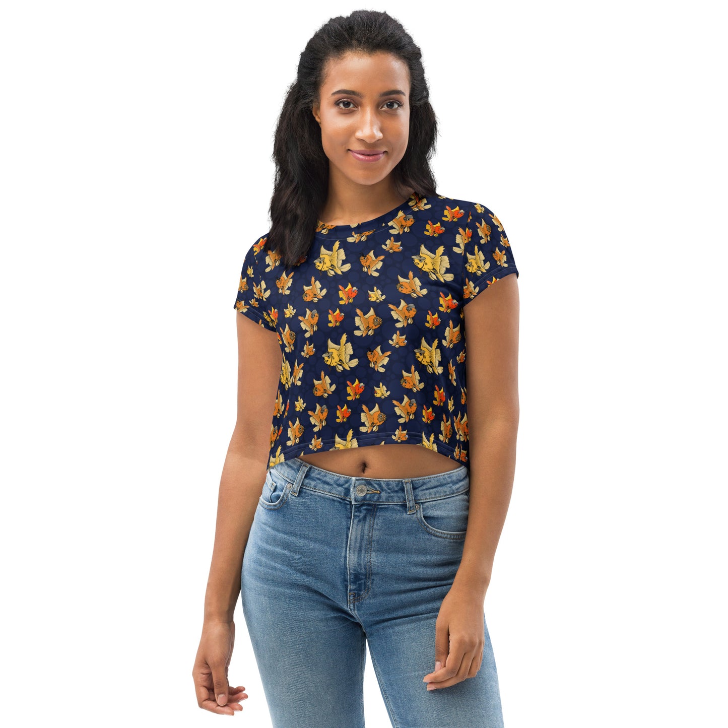 Phish N' Hats - Crop Top Dark Blue