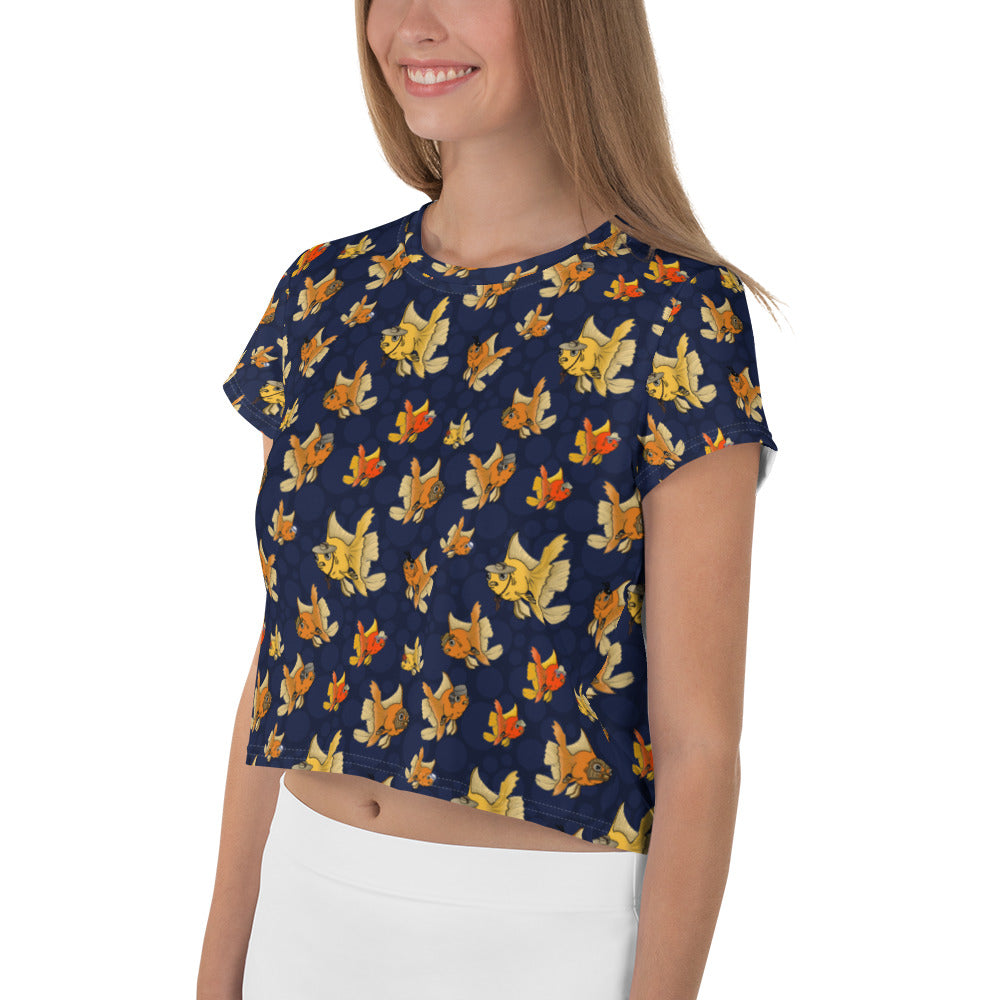 Phish N' Hats - Crop Top Dark Blue