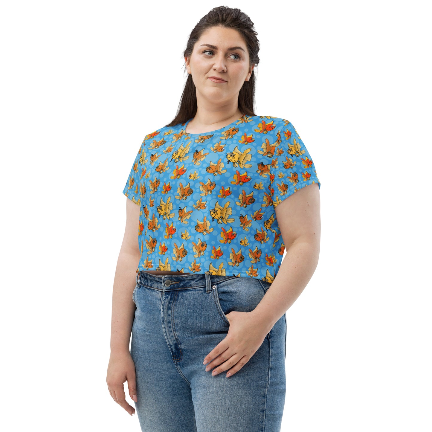 Phish N' Hats - Crop Top Light Blue