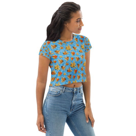 Phish N' Hats - Crop Top Light Blue